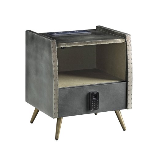 Nightstand with USB and Electric Lock