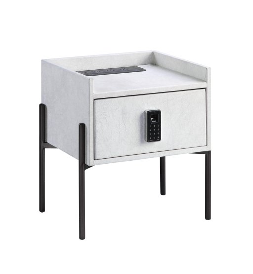 Nightstand with USB and Electric Lock