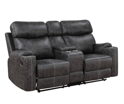 Motion Loveseat with Console and USB Port