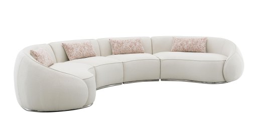 Sectional Sofa with Pillows