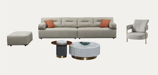 Sectional Sofa with Ottoman