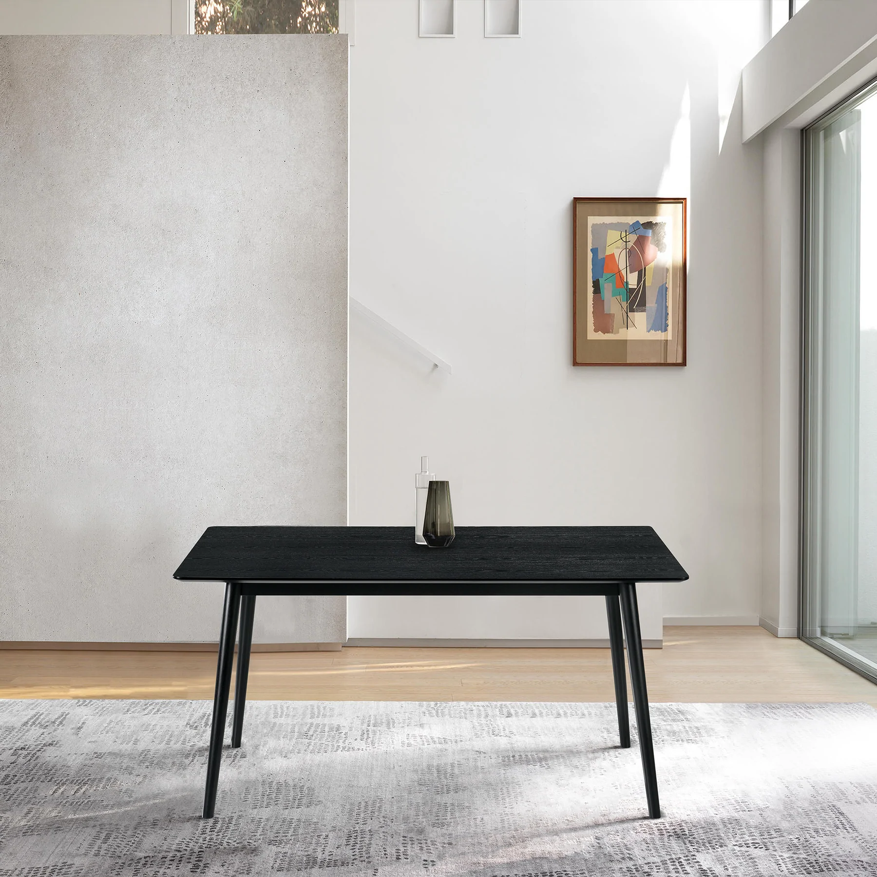 Westmont Rectangular Dining Table in Black Wood