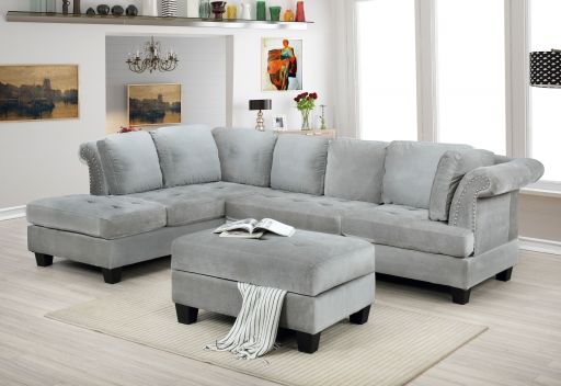 Reversible Sectional W/Ottoman