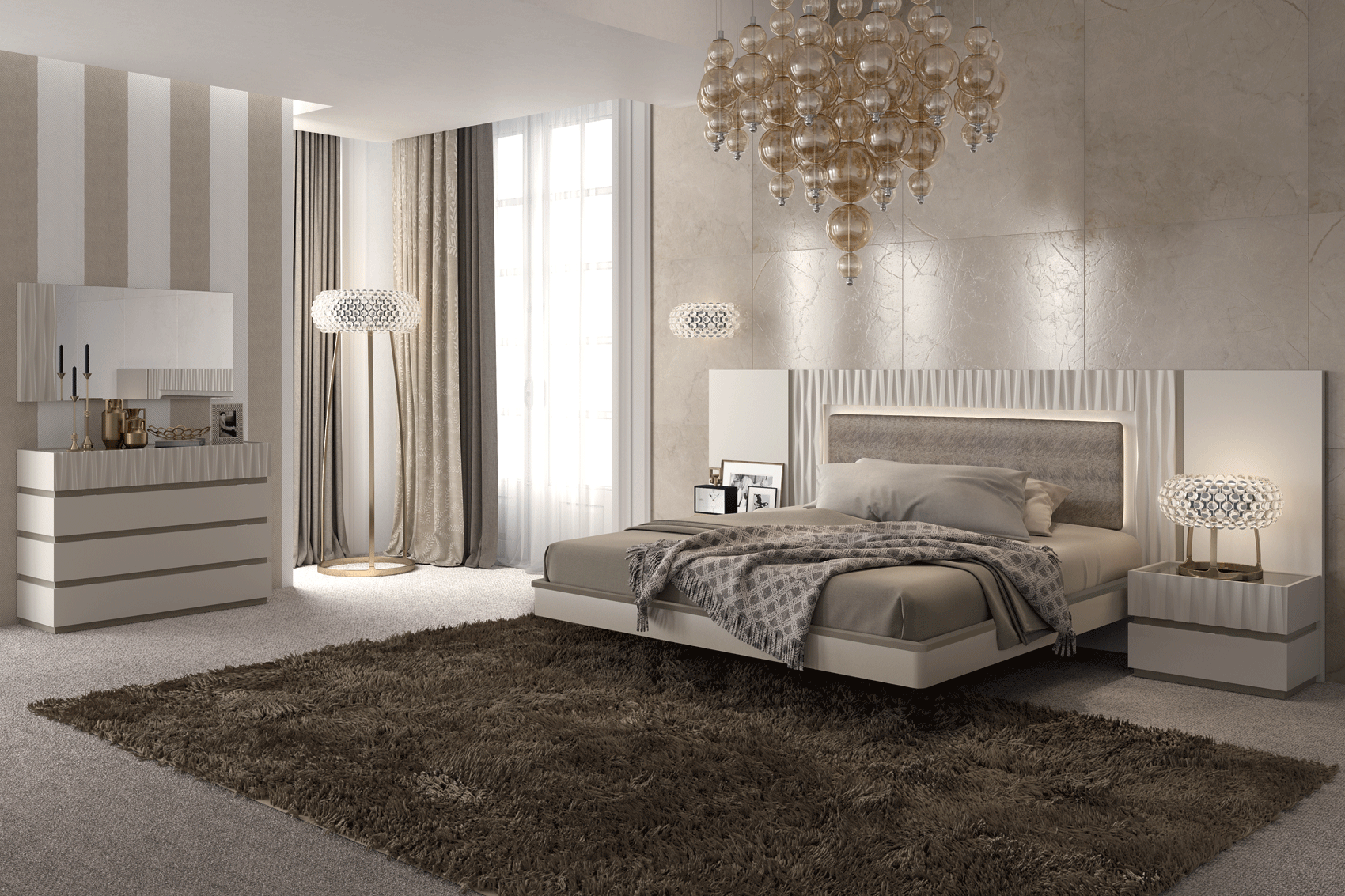 Marina Taupe King Bed