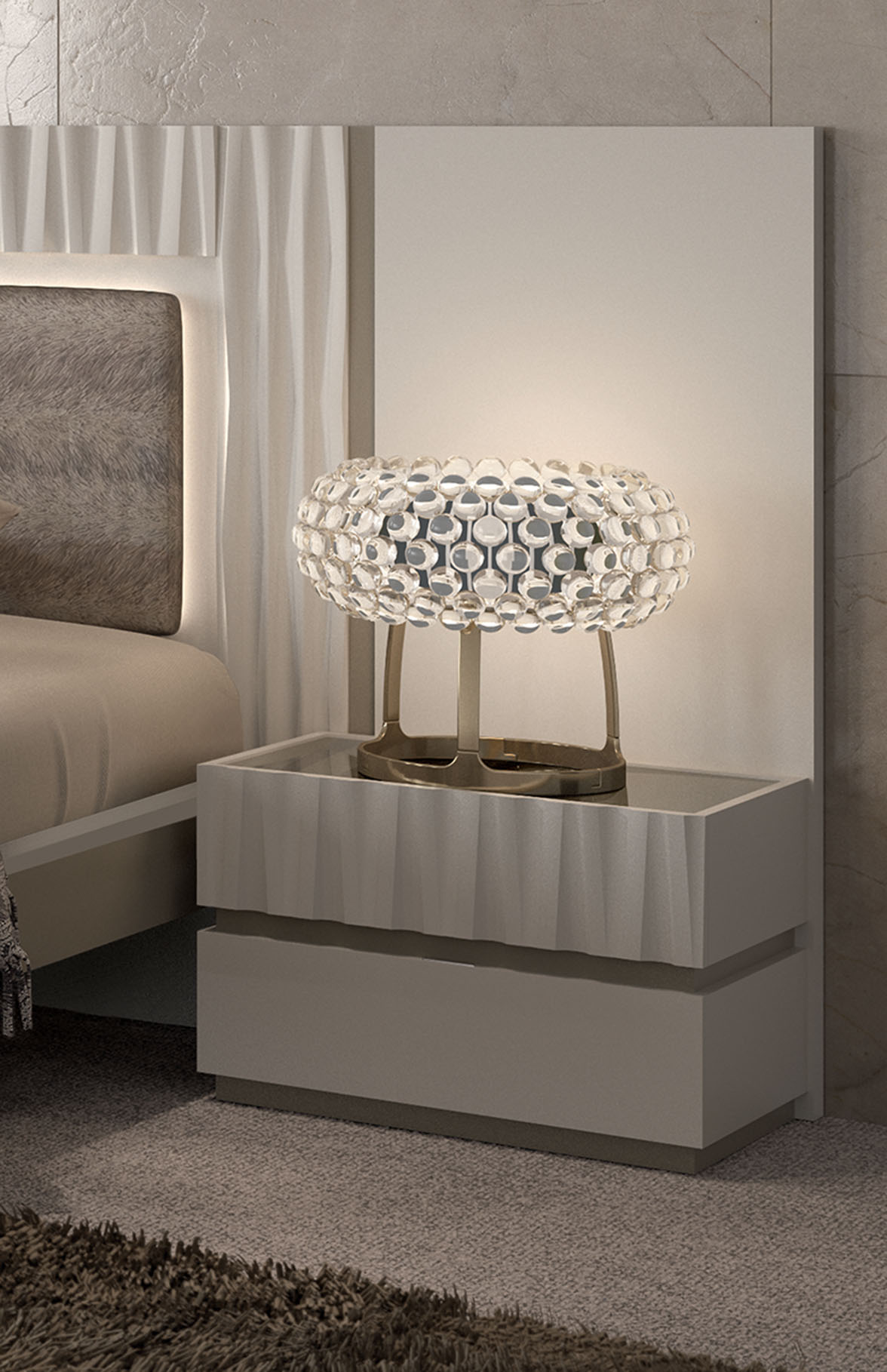 Marina Taupe Nightstand
