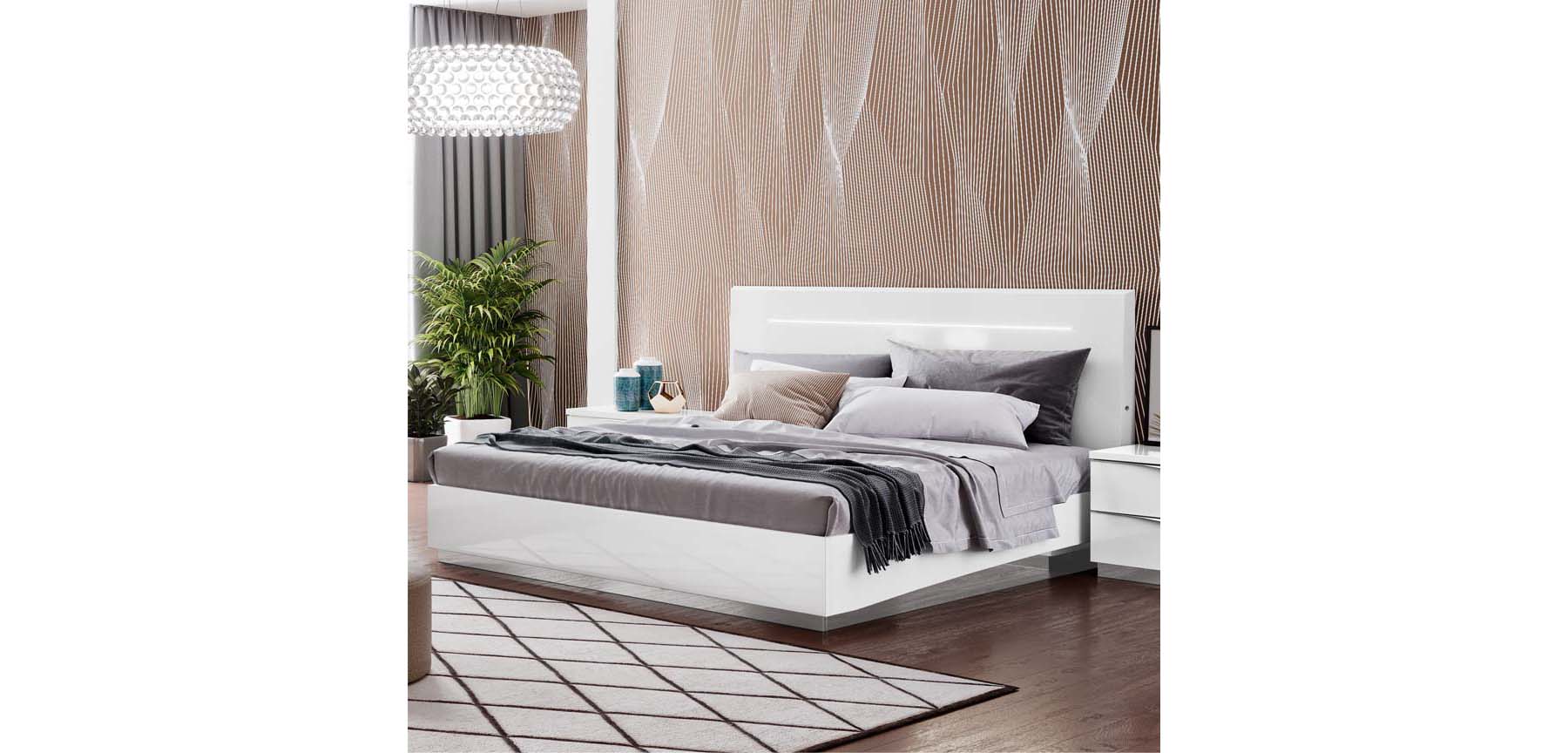 Onda Legno Queen Bed