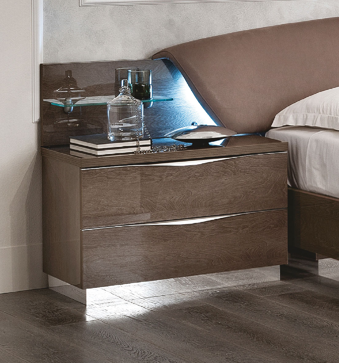 Platinum Drop Nightstand