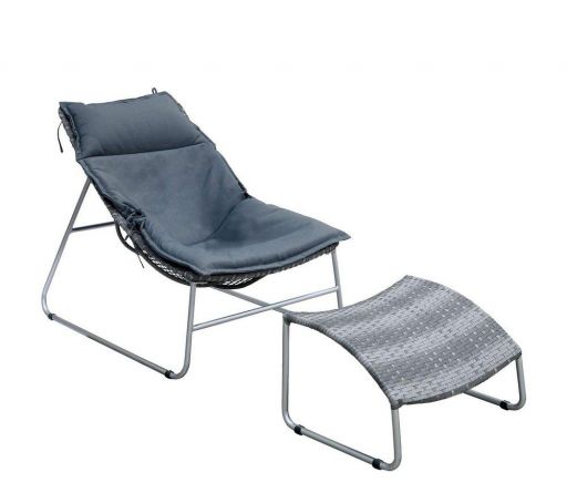 Patio Chair W/Ottoman