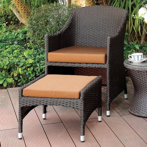 Arm Chair W/Nesting Ottoman