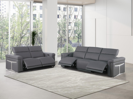 Power Reclining Sofa and Loveseat Set