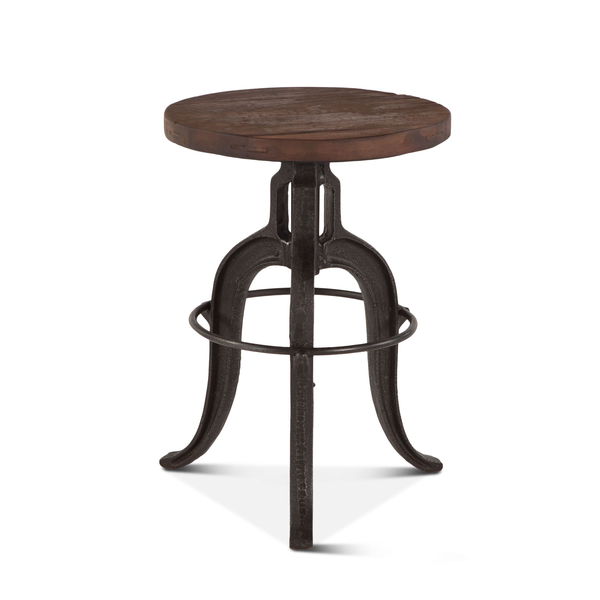 Paxton-Stool  teak top-reclaimed