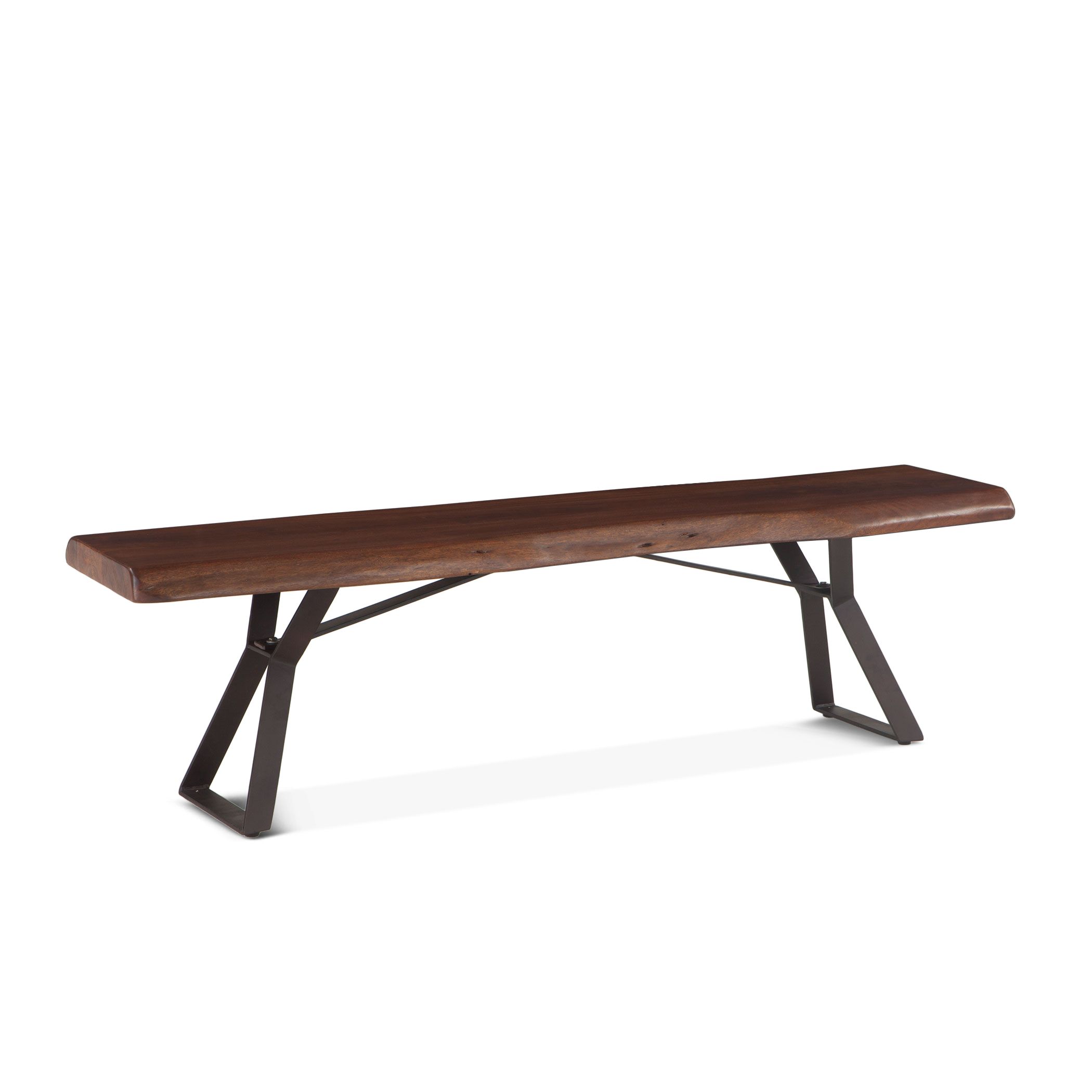 Nottingham-Bench Mid-Century Brown