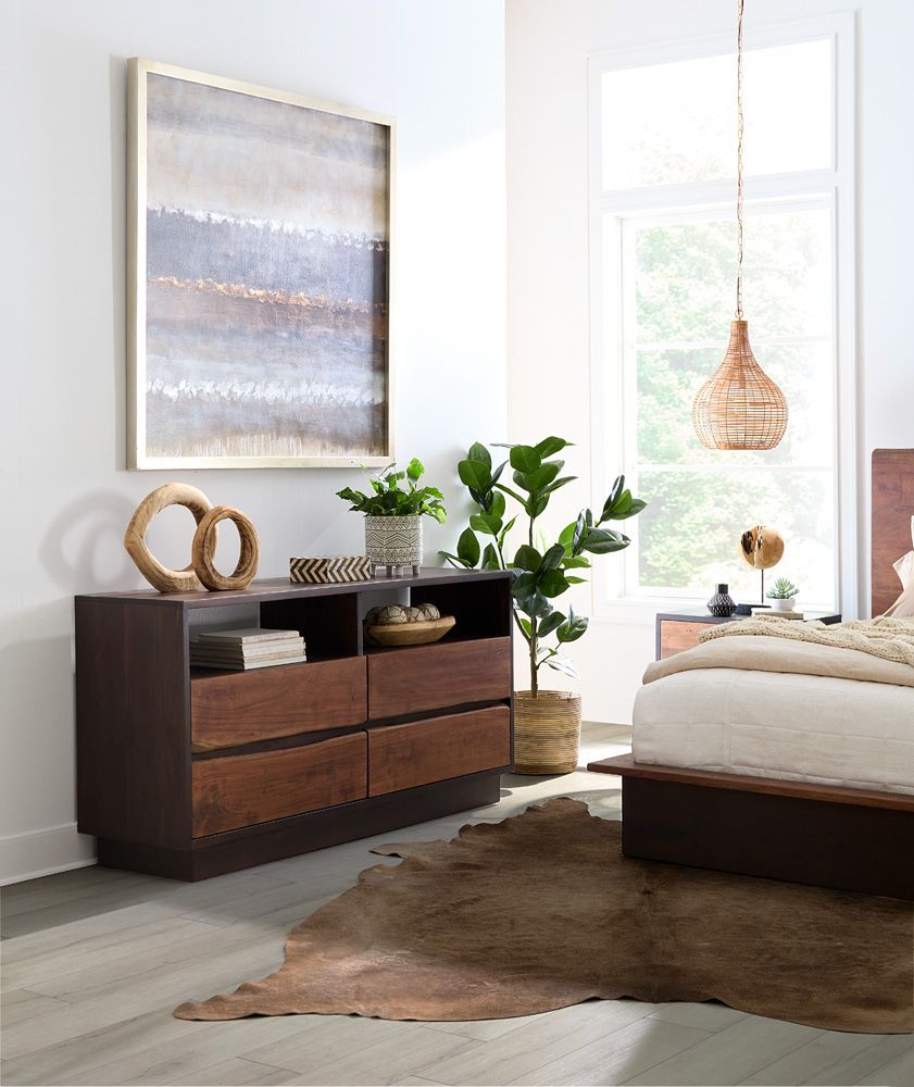 Palermo-Raw Walnut Dresser