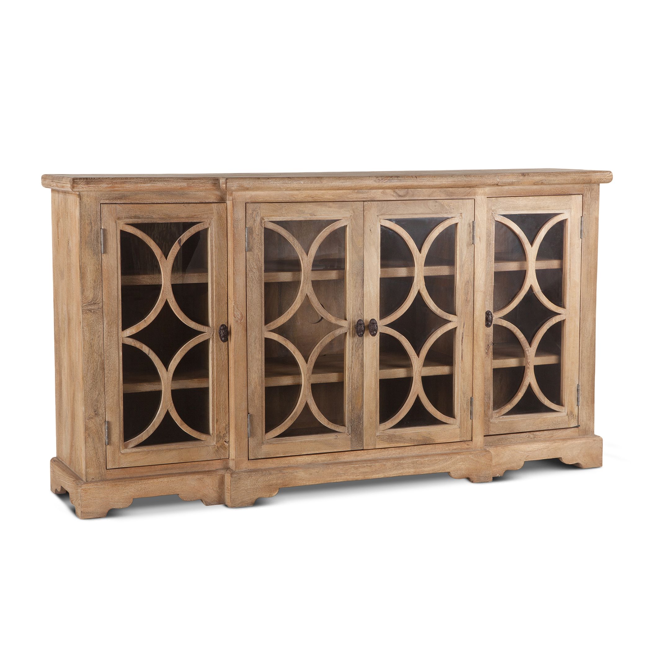 Pengrove-Glass Cabinet antique oak