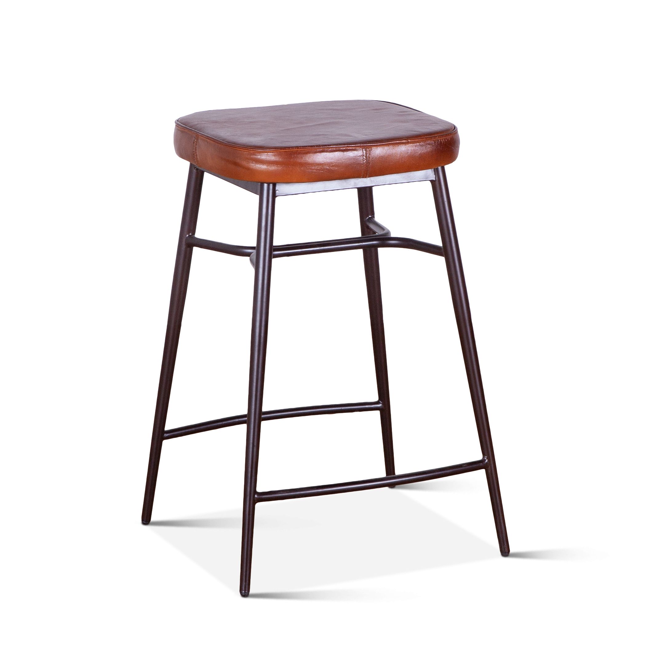 Hudson Leather Counter Stool