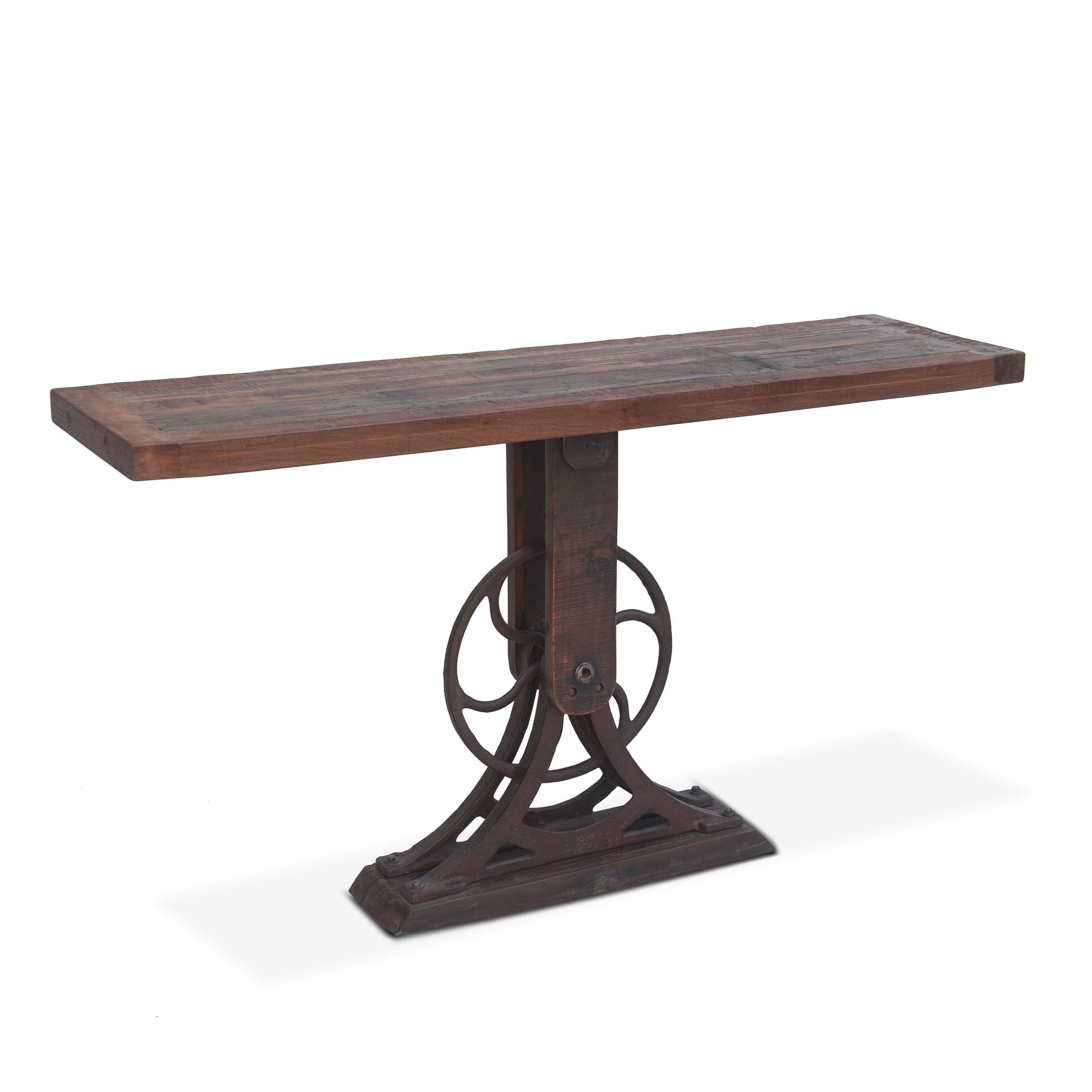Sterling Cast Iron Console Teak Top
