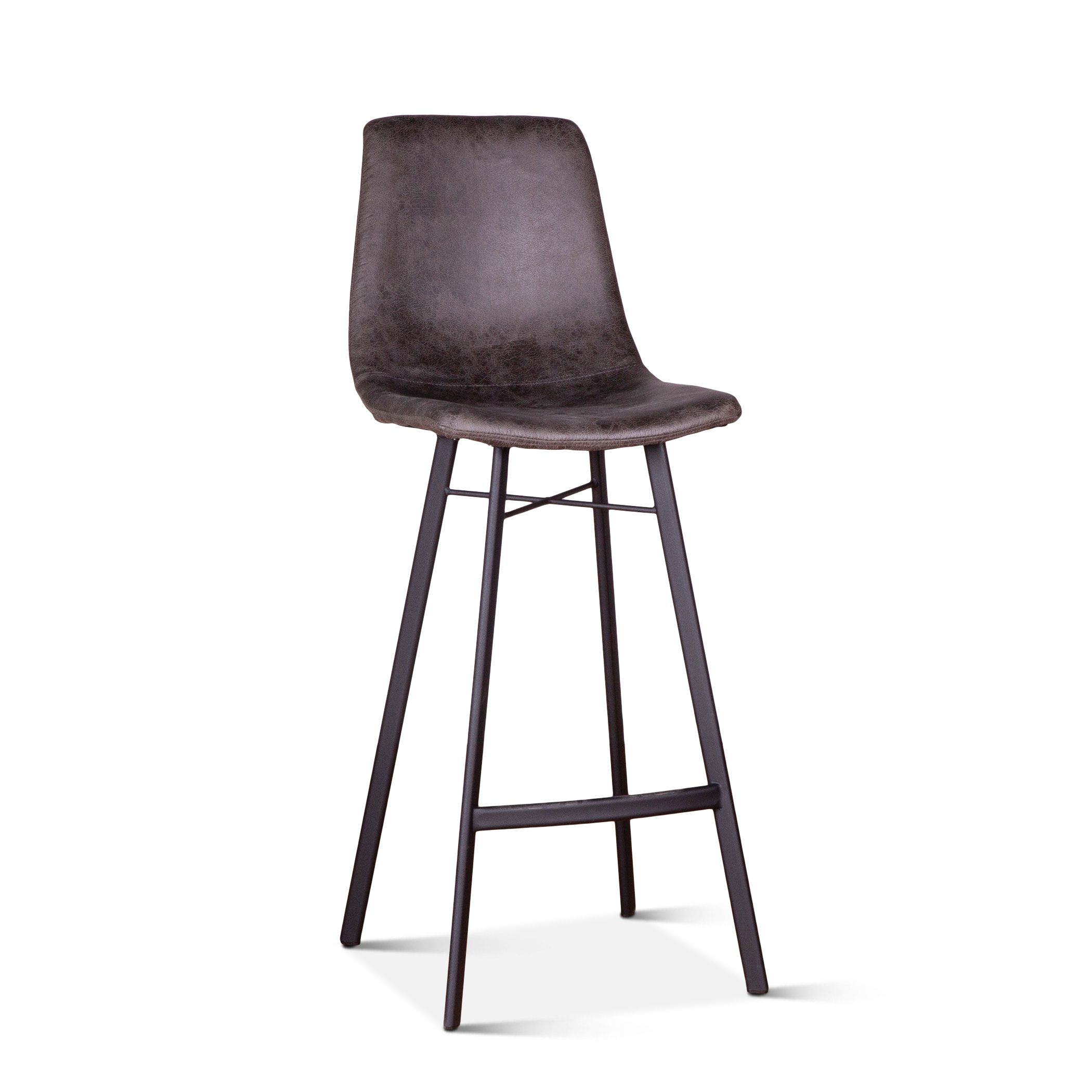 Hudson Mid Century Retro Bar Chair in Charcoal