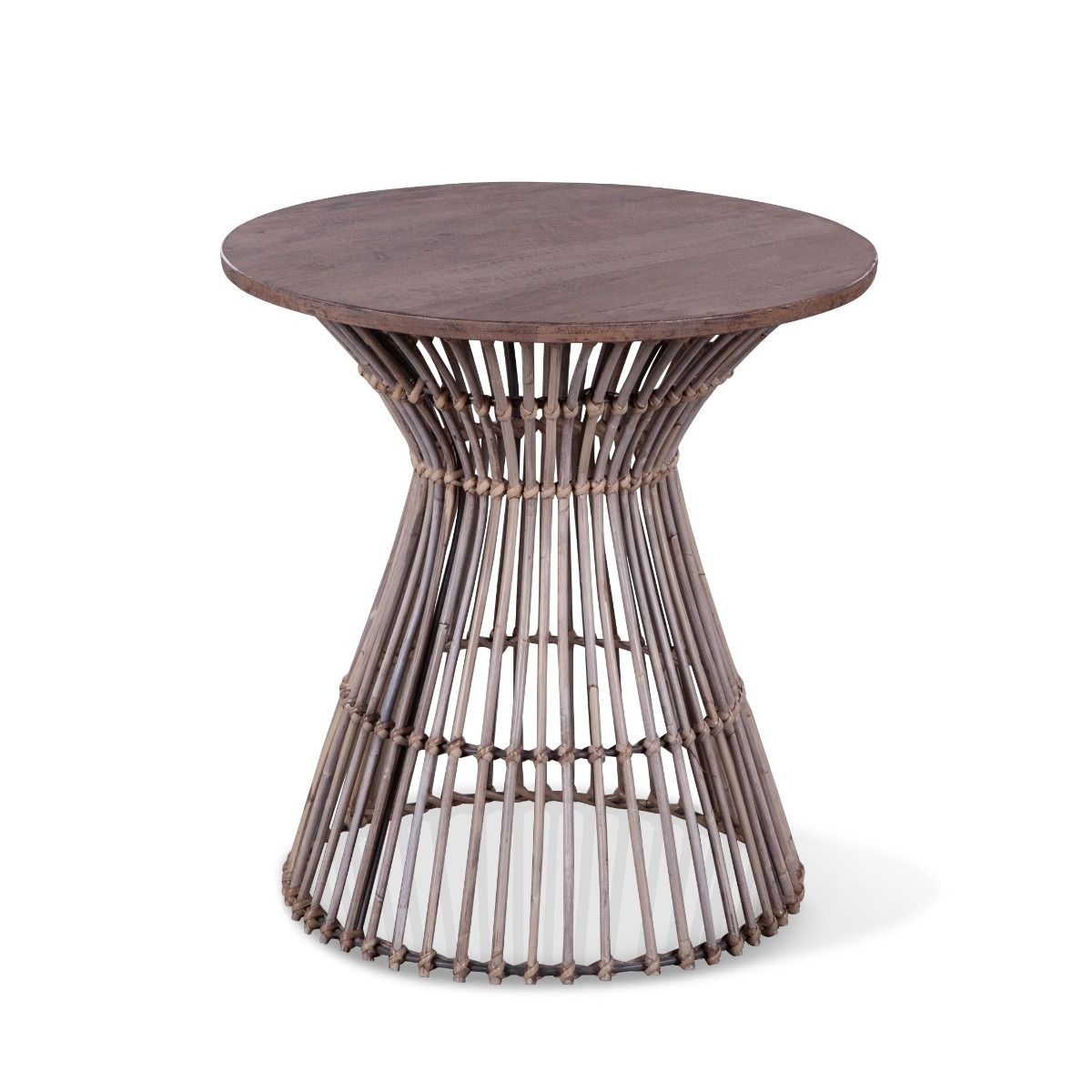 Bali Gray Rattan Side Table