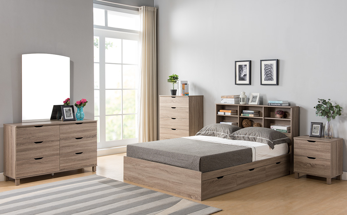 full bookcase headboard