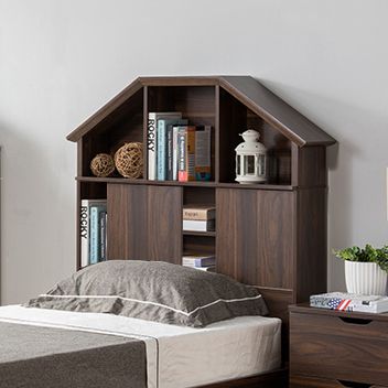 twin bookcase headboard