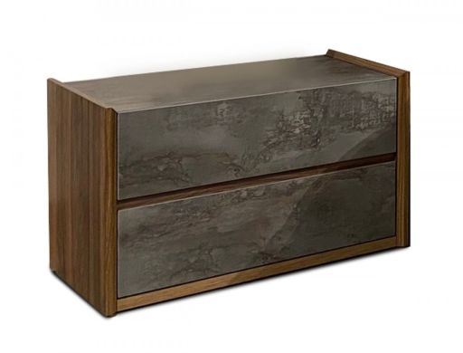 Wood and Concrete Nightstand